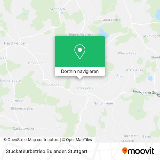 Stuckateurbetrieb Bulander Karte