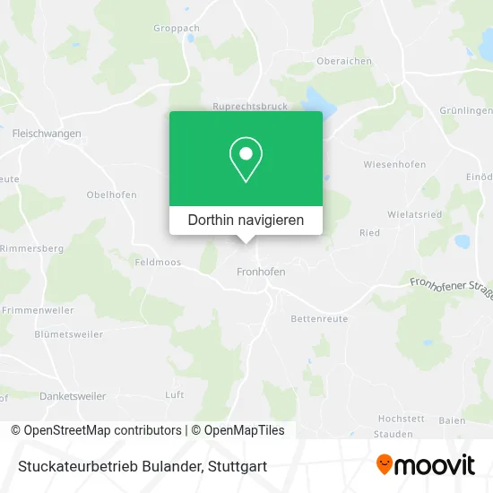 Stuckateurbetrieb Bulander Karte