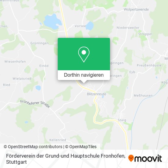 Förderverein der Grund-und Hauptschule Fronhofen Karte