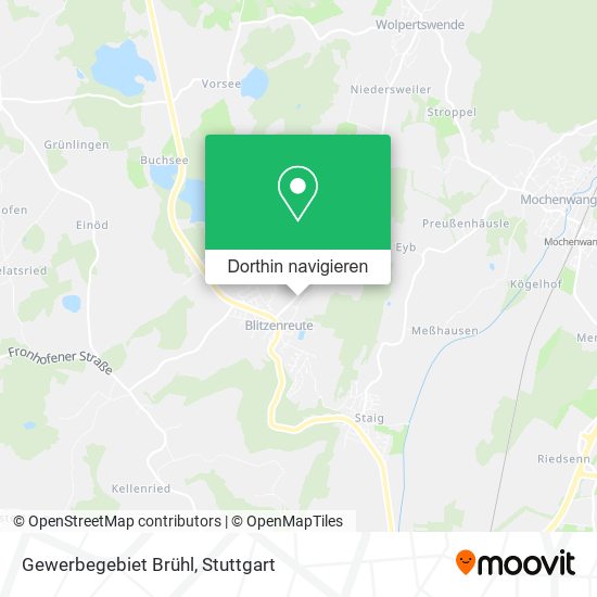 Gewerbegebiet Brühl Karte