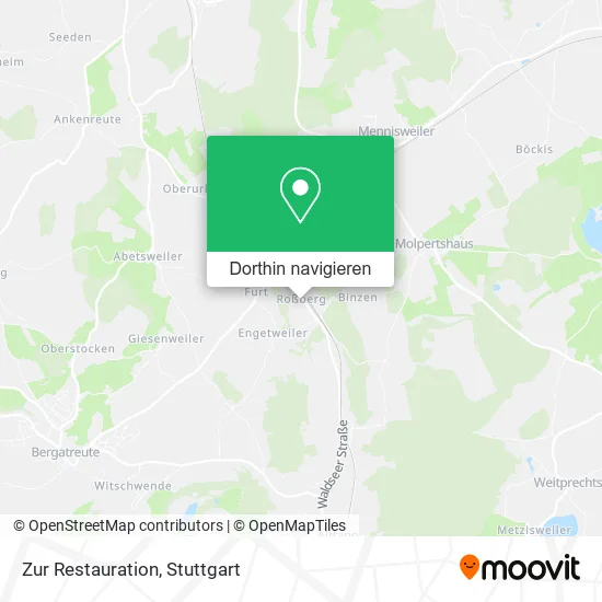 Zur Restauration Karte