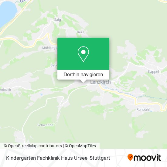 Kindergarten Fachklinik Haus Ursee Karte