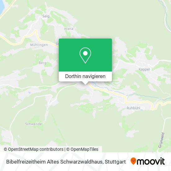 Bibelfreizeitheim Altes Schwarzwaldhaus Karte