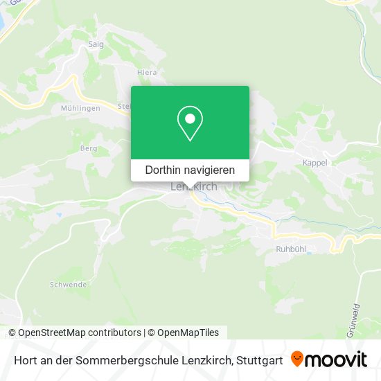 Hort an der Sommerbergschule Lenzkirch Karte
