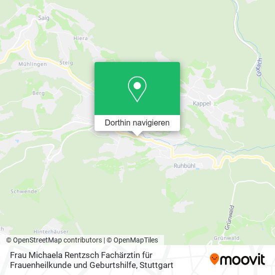 Frau Michaela Rentzsch Fachärztin für Frauenheilkunde und Geburtshilfe Karte
