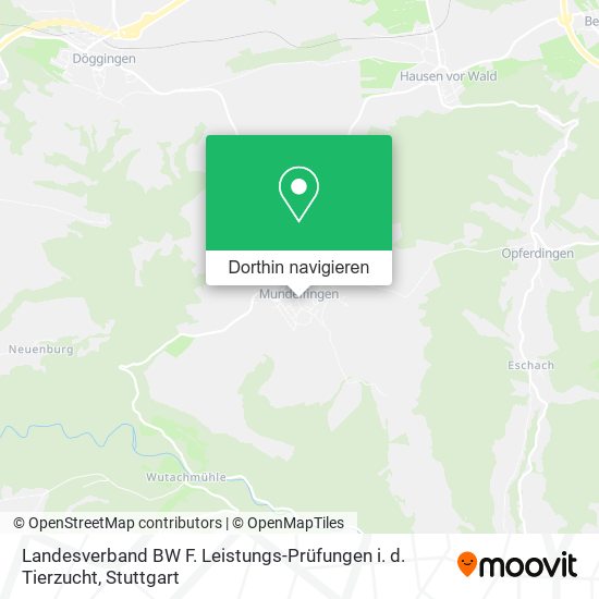 Landesverband BW F. Leistungs-Prüfungen i. d. Tierzucht Karte