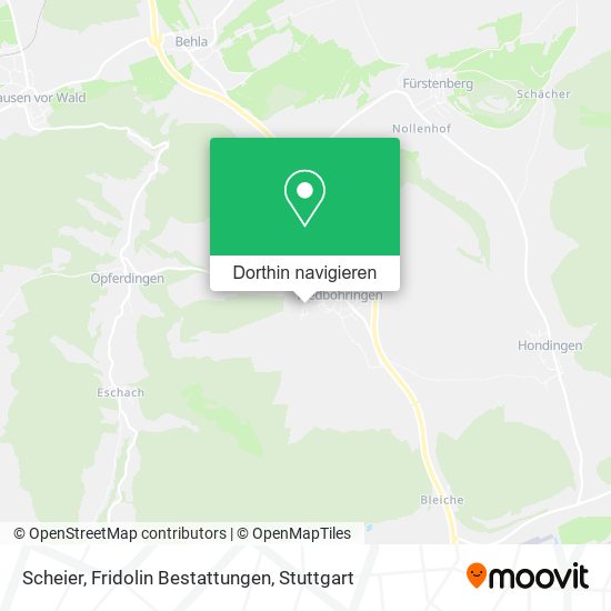 Scheier, Fridolin Bestattungen Karte