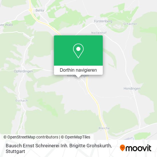 Bausch Ernst Schreinerei Inh. Brigitte Grohskurth Karte