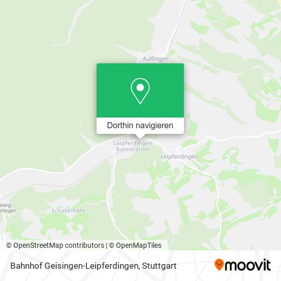 Bahnhof Geisingen-Leipferdingen Karte