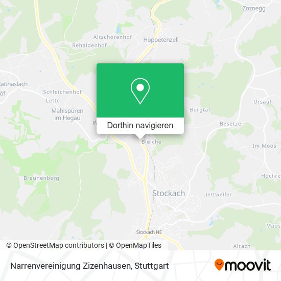 Narrenvereinigung Zizenhausen Karte
