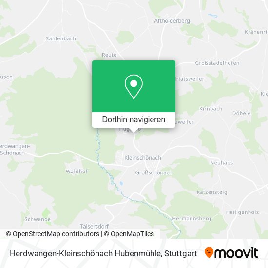 Herdwangen-Kleinschönach Hubenmühle Karte