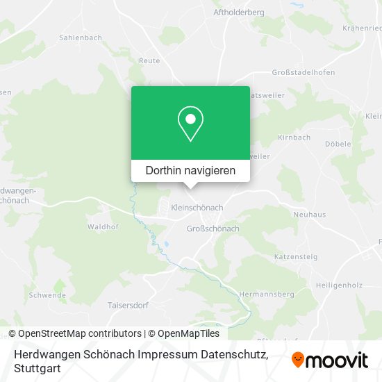 Herdwangen Schönach Impressum Datenschutz Karte