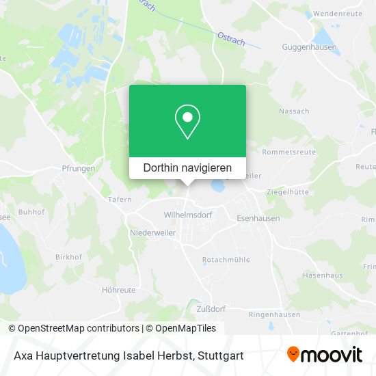 Axa Hauptvertretung Isabel Herbst Karte