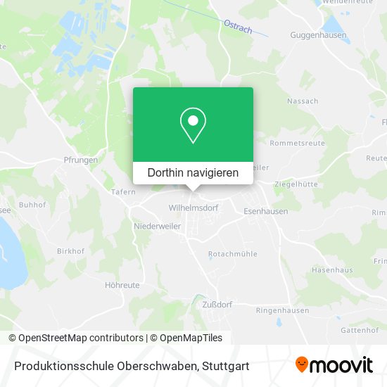Produktionsschule Oberschwaben Karte