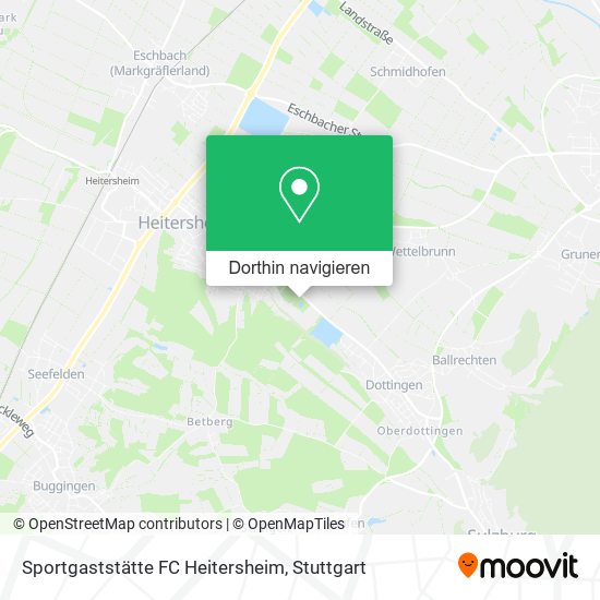 Sportgaststätte FC Heitersheim Karte