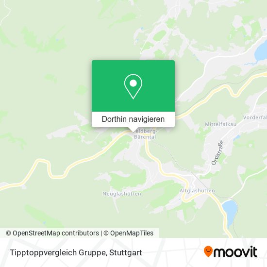 Tipptoppvergleich Gruppe Karte