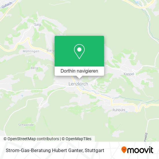 Strom-Gas-Beratung Hubert Ganter Karte