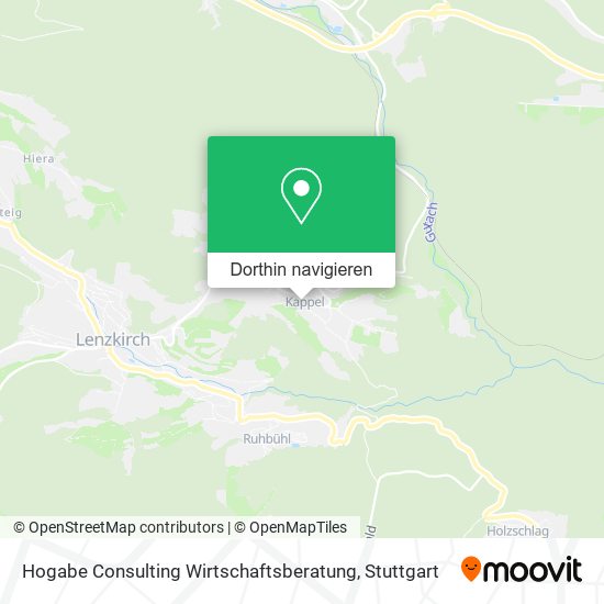 Hogabe Consulting Wirtschaftsberatung Karte