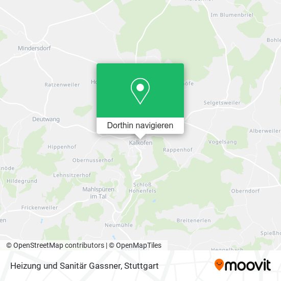 Heizung und Sanitär Gassner Karte