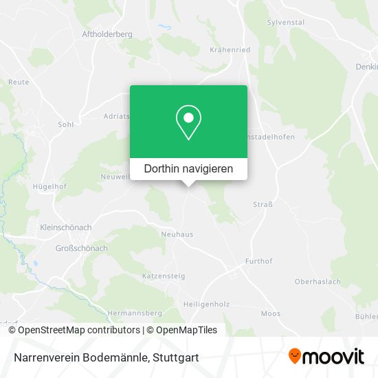 Narrenverein Bodemännle Karte