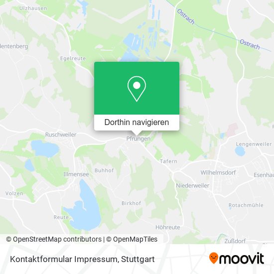 Kontaktformular Impressum Karte