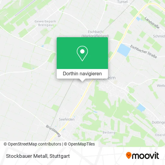 Stockbauer Metall Karte