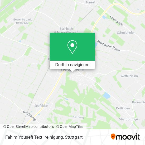 Fahim Yousefi Textilreinigung Karte