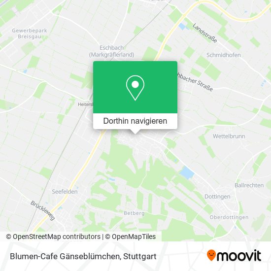 Blumen-Cafe Gänseblümchen Karte