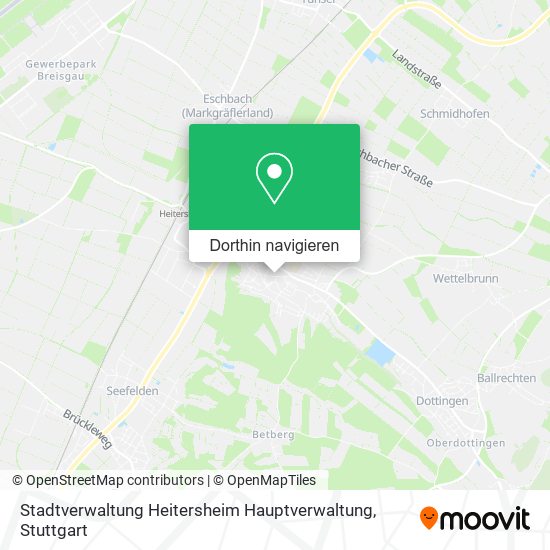 Stadtverwaltung Heitersheim Hauptverwaltung Karte