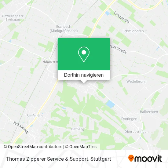 Thomas Zipperer Service & Support Karte