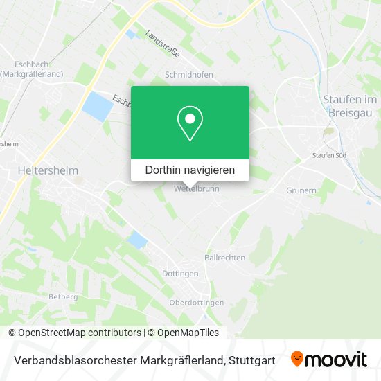 Verbandsblasorchester Markgräflerland Karte