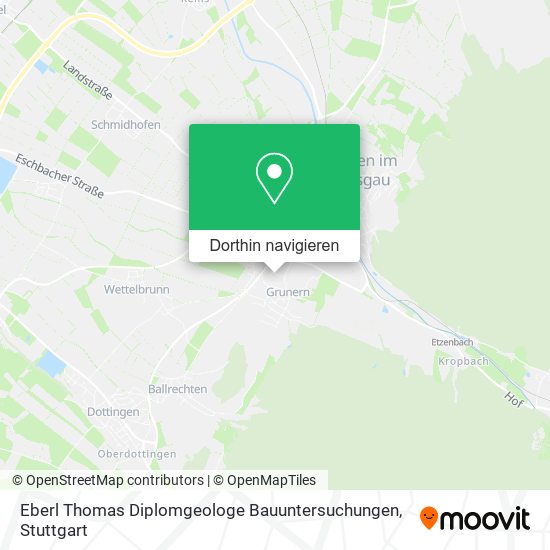 Eberl Thomas Diplomgeologe Bauuntersuchungen Karte