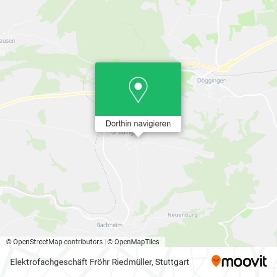 Elektrofachgeschäft Fröhr Riedmüller Karte