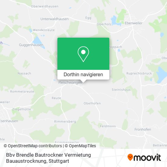 Bbv Brendle Bautrockner Vermietung Bauaustrocknung Karte