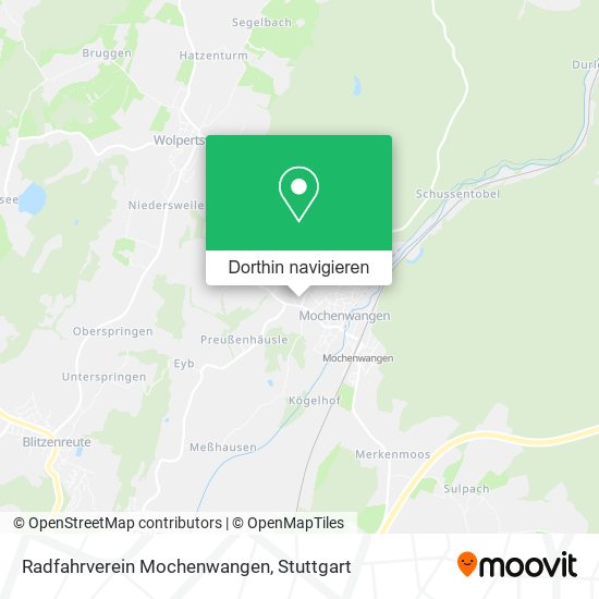 Radfahrverein Mochenwangen Karte