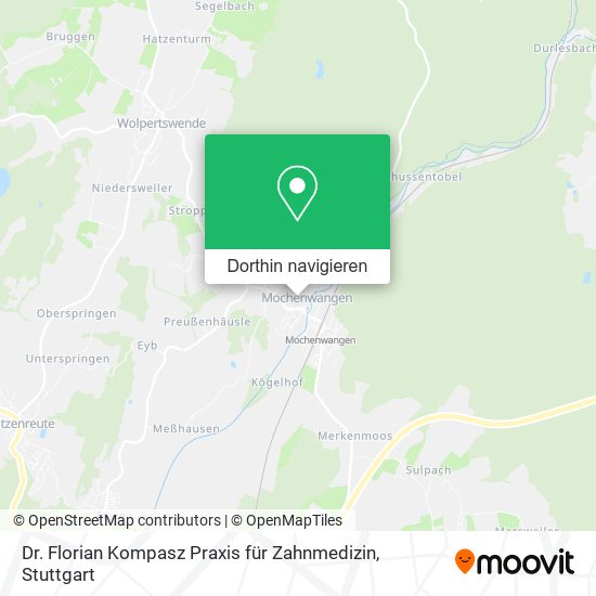 Dr. Florian Kompasz Praxis für Zahnmedizin Karte