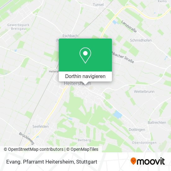 Evang. Pfarramt Heitersheim Karte
