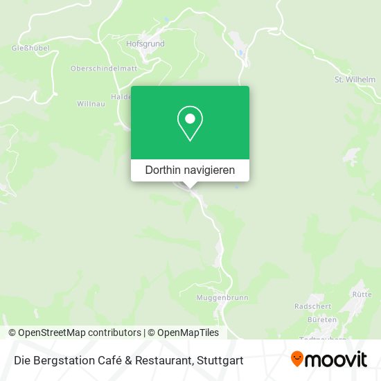 Die Bergstation Café & Restaurant Karte