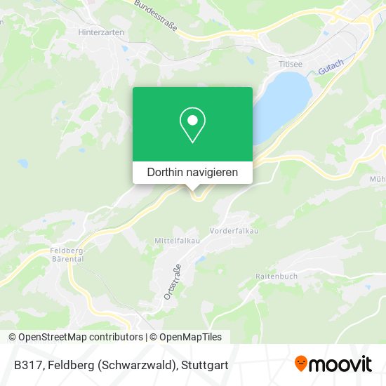 B317, Feldberg (Schwarzwald) Karte