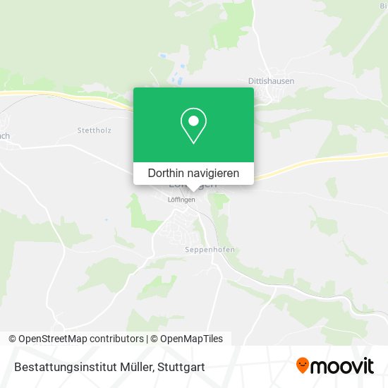 Bestattungsinstitut Müller Karte