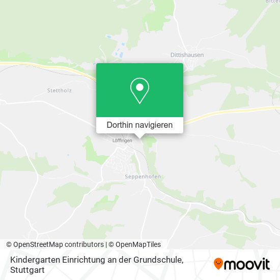 Kindergarten Einrichtung an der Grundschule Karte