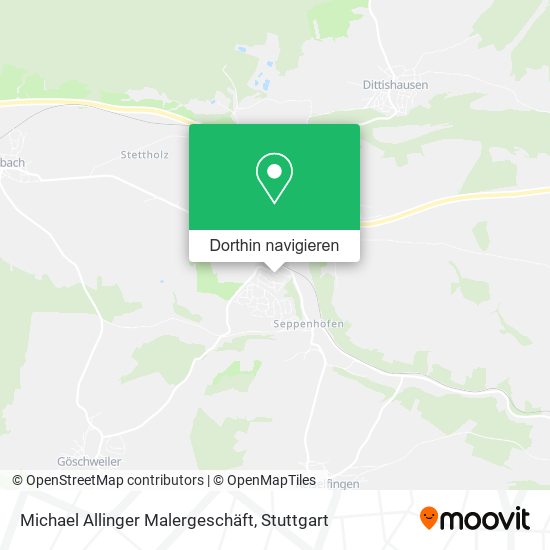 Michael Allinger Malergeschäft Karte