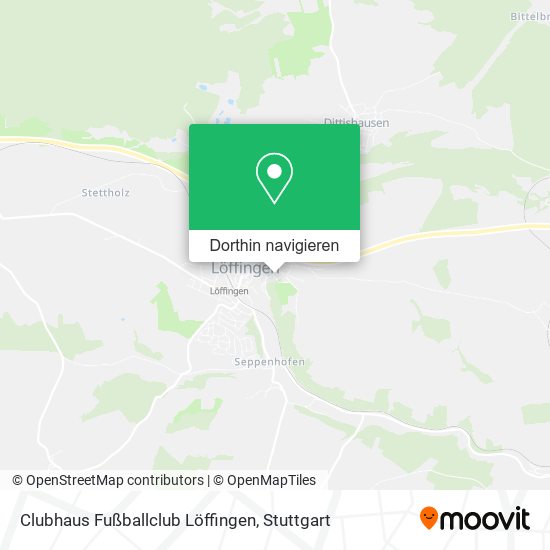 Clubhaus Fußballclub Löffingen Karte