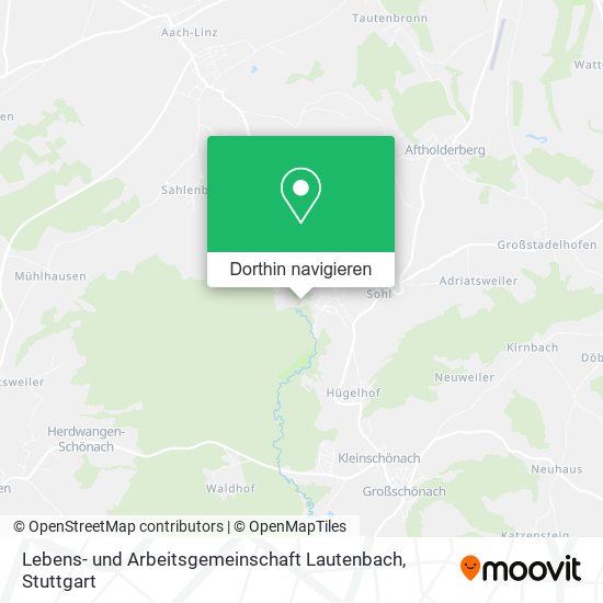 Lebens- und Arbeitsgemeinschaft Lautenbach Karte