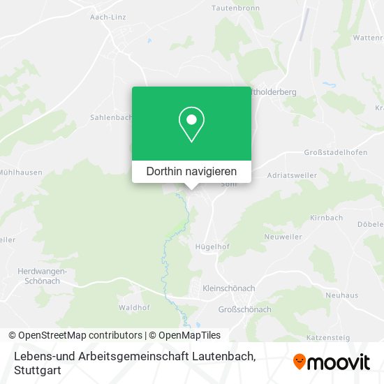 Lebens-und Arbeitsgemeinschaft Lautenbach Karte
