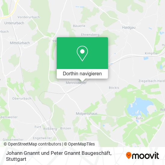 Johann Gnannt und Peter Gnannt Baugeschäft Karte