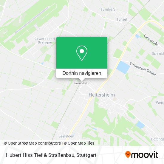 Hubert Hiss Tief & Straßenbau Karte