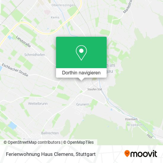 Ferienwohnung Haus Clemens Karte