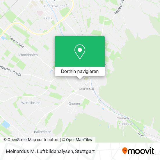 Meinardus M. Luftbildanalysen Karte
