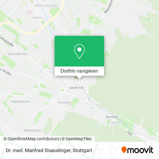Dr. med. Manfred Staeudinger Karte